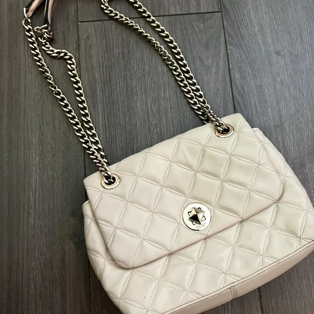 Kate Spade Quilted Shoulder Bag – Beige - Picture 5 of 7